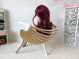 Miniature Dollhouse Modern Chair, Wooden Furniture for 1:3 scale BJD dolls