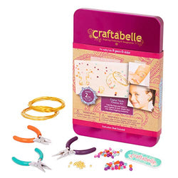 Craftabelle – Crystal Twists Creation Kit – Wire Jewelry Making Kit – 86pc Jewelry Set with Beads and Tools – DIY Jewelry Kits for Kids Aged 8 Years +