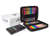 ColorIt Gel Pens For Adult Coloring Books – Premium Ink Gel Pens Set With Case Includes 48 Artist