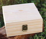 Plant Therapy Wooden Essential Oil Box - Holds 25 Bottles Size 5-15 mL