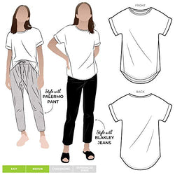 Style Arc Sewing Pattern - Teagan Knit Top (Sizes 10-22)