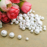 TOAOB Multi Size Satin Luster Glass Pearl Beads Round White 4mm 6mm 8mm 10mm Wholesale for