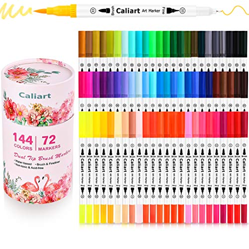 Shop Caliart 72 Dual Brush Pens Art Markers, at Artsy Sister.