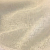 Sheer Voile Faux Linen Fabric 118" Wide Curtain Drapery BTY 100% Polyester (Beige)