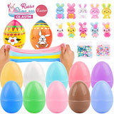 12 Pack Slime Kits with Egg Butter Slime and Bunny Charms,Scented DIY Slime Super Soft and Non-Stick, Stress Relief Slime Putty Toy for Girls and Boys, Ideal Gifts