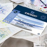 Canson Montval 300gsm Watercolour Practice Paper Block Including 12 Sheets, Size: 24x32cm,