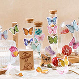 Knaid Butterfly Stickers Set (360 Pieces) - Decorative Colorful Assorted Insects Decals for Scrapbooking DIY Arts Crafts Album Bullet Journals Junk Journal Planners Water Bottles Phone Cases Laptops