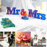 4 Pcs Letters Resin Molds, Mr & Mrs Love Home Family Sign Crystal Resin Casting Molds, Epoxy Resin Molds for DIY Home Wall Table Decoration