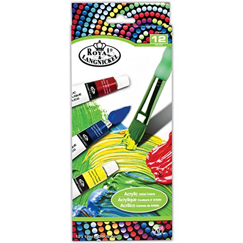 ROYAL BRUSH RTN-101 Acrylic Paint 12ml 12/Pkg-