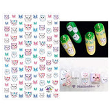 JMEOWIO 8 Sheets Animal Cat Nail Art Stickers Decals Self-Adhesive Pegatinas Uñas Cute Nail Supplies Nail Art Design Decoration Accessories