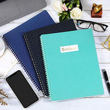 A4 Notebooks/Journal - 3 Pack Lined A4 Ruled Notebook Journal with Premium Paper, Wirebound, 9" × 11.75“, Soft Ring, Easily Tear Off