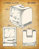 Original Steve Jobs Computer Patent Art Prints - Set of Four Photos (8x10) Unframed - Makes a Great Gift Under $20 for Computer Geeks/Gurus and Tech Support