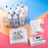 DIY Tie Dye Kit, 12 Colors Fabric Tie Dye Powder & Tie Dye Kits for Kids and Adults - Make Unique Fun Designs on Your Shirts, Socks, Caps, Scarves for Party, Gathering, Birthday Gift