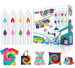 Tie Dye Kit for Kids, AIPASA Tye Dye Kit,16 Dye Packets,8 Color One-Step Tie Dye Party Fabric Dye Set