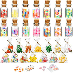 30 Pcs Cute Miniature Dollhouse Food Jar Glass Bottle Mini Dollhouse Accessories 1: 12 Doll Miniature Toys Miniature Dollhouse Accessories Food for Adults Teenagers, Party Decorations