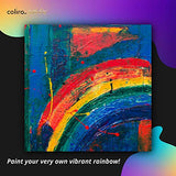 Coliro M710 Artist Mica Pearl Watercolor Paint Set – Rainbow Water Colors (6-Color Set, 30mm)