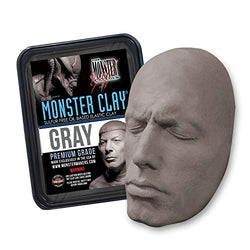 Monster Clay Premium Grade Modeling Clay (Gray -Medium - 4.5lb)