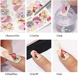 30 Sheets Butterfly Nail Art Stickers Colorful Butterflies Decals for Nails Art Design Water Transfer Decals Butterfly Nail Art Foil Sticker Female Trend Butterfly Acrylic Nail Art Supplies