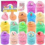 Scented Cloud Slime Kit 15 Pack , with Cute Slime Charms, Slime Party Favor Putty Toy for Girls and Boys, Super Soft and Non-Sticky