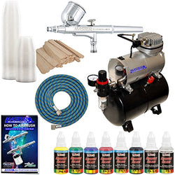 Complete Multi-Purpose Airbrush Kit with G22 Airbrush, Master Compressor TC-20T, Air Hose & 6