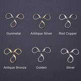 PandaHall Elite 120 Pcs Brass Lever Back Earring French Hook Ear Wire with Open Loop 15X10mm for