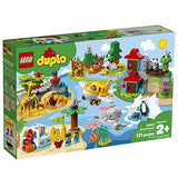 LEGO DUPLO Town World Animals 10907 Exclusive Building Bricks (121 Pieces)