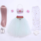 BJD Doll, 1/4 SD Dolls 16 Inch 19 Ball Jointed Doll DIY Toys with Full Set Clothes Shoes Wig Makeup, Best Gift for Girls - Alicia