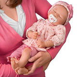 The Ashton-Drake Galleries Pleasant Dreams, Penelope TrueTouch Silicone with Hand-Rooted Hair - Lifelike, Realistic Newborn Baby Doll 18-inches