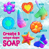 XXTOYS Soap & Bath Bomb Making Kit – 2 in 1 Spa Science Kits for Kids Age 5-8 – DIY 9 Bath Bomb Kit for Girls, 8 Soap Making Kit – Crafts Kit, Great STEM Science Gift for Girls & Boys