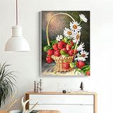 Diamond Embroidery Large DIY 5D Diamond Painting Kits Strawberry Pattern for Kids Adults Full Drill Rhinestone Embroidery Diamond Art Cross Stitch for Home Wall Decoration Gift 80x220cm/32x88inch