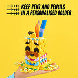LEGO DOTS Cute Banana – Pen Holder 41948 DIY Craft Kit; Customizable Room Decor Piece That Kids can Decorate with Bright, Colorful Tiles; Tasty Fruit-Themed Playset for Fans Aged 6+ (438 Pieces)