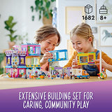 LEGO Friends Main Street Building 41704; Building Kit Birthday Gift for Kids Aged 8+ with 8 Characters and 4 Animal Figures for Hours of Imaginative Role Play (1,682 Pieces)