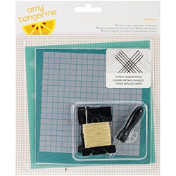American Crafts Amy Tan Stitched 5-Piece Embroidery Stencil Kit, Oxford