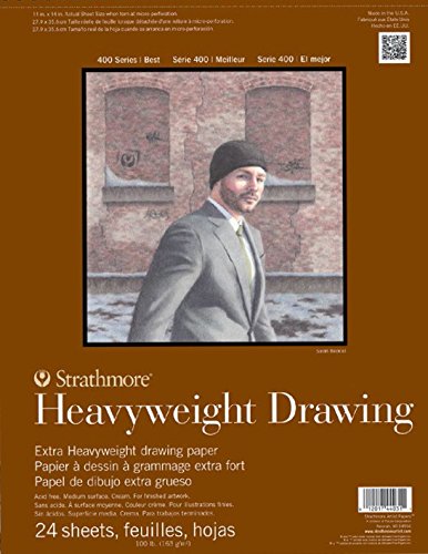 Strathmore STR-400-211 No.100 Heavyweight Drawing Pad, 11 by 14"