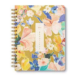 Spiral Journal by Compendium: Life is Beautiful – A Spiral Notebook with 192 Lined Pages, College Ruled, 7” x 9.25”