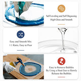 Epoxy Resin-32OZ Resin Kit, Epoxy Resin Crystal Clear-Not Yellowing and No Bubble Self Leveling Easy Mix 1:1 Casting & Coating for DIY Jewelry Making of The Art Resin & Epoxy Resin (32oz)