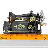 Odoria 1:12 Miniature Vintage Black Sewing Machine Dollhouse Decoration Accessories