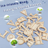 24 Pieces Double Layer Wood Greek Letter 2 Inch Greek Letter Wooden Greek Alphabet Craft for DIY Painting Crafts Holiday Party Home Decoration