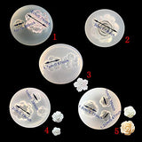 Mulukaya 5Pcs Mini Flower Resin Silicone Molds Jewelry Making Tools Casting Molds for DIY Craft Keychain Necklace Earrings Project