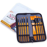 Mont Marte Art Paint Brushes Set for Painting, 10 Variety of Brushes Types for Class, Kids,