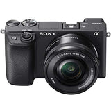 Sony a6400 4K Mirrorless Camera ILCE-6400L/B (Black) with 16-50mm f/3.5-5.6 Lens Kit and 0.43x Wide Angle Lens + 2.2X Telephoto Lens + Deco Gear Extra Battery Gadget Bag Remote & Flash Bundle