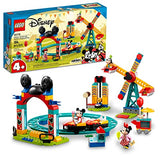 LEGO Disney Mickey and Friends – Mickey, Minnie and Goofy’s Fairground Fun 10778 Building Toy Set for Preschool Kids, Girls, and Boys Ages 4+ (184 Pieces)