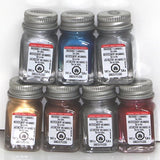 Testors Enamel Paints - 7 Metallic Color Set 1 - 1/4 oz- Metallic Gold, Metallic Silver, Metallic