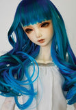 (22-24CM) BJD Doll Hair Wig 8-9" 1/3 SD DZ DOD LUTS Long Wavy Hair / 3 Colors Mixed / FBE042