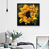 DIY 5D Diamond Painting Kits for Adults Full Drill,Rhinestone Embroidery Pictures Cross Stitch Arts Crafts for Living Room Home Wall Decor Sunflower 15.7 × 15.7in 1 Pack by Lighting S Direct