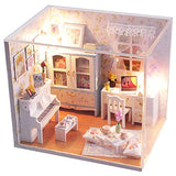 WADILE DIY Miniature Dollhouse Kit, DIY House Kit with Dust Proof and Music Movement, Best Gift for Adults and Teens Over 14 Years Old