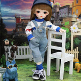 UCanaan BJD Doll, 1/6 SD Dolls 12 Inch 18 Ball Jointed Doll DIY Toys with Full Set Clothes Shoes Wig Makeup, Best Gift for Girls-Xinyi