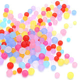 ToBeIT Frosted Beads Acrylic Color Bead Matte Beads Loose Round Bead for Jewelry Making (6/8/10)