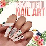 Makartt Nail Art Rhinestone Glue Gel 30g Bundle with Birds of Paradise Nail Decoration Set, Super Adhesive Nail Gel for Gems, Nail Art Gel Glue