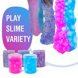 Unicorn Slime Kit for Girls 4-12,Supplies Makes Butter Slime,Candy Confetti Slime,Glimmer Crunchy Slime,Foam Crunchy Slime,Jelly Cubes Slime Party Favors for Kids